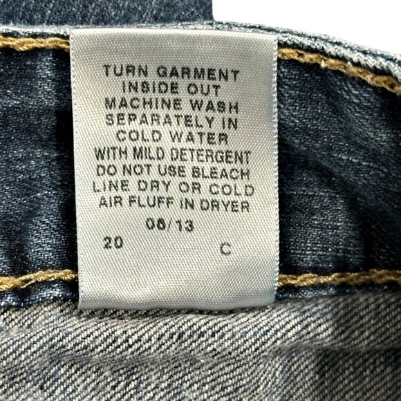 Cruel Keri Studded Boot Cut Blue Jeans Size 5 R Low Rise Slim Fit Medium Wash - Picture 9 of 10